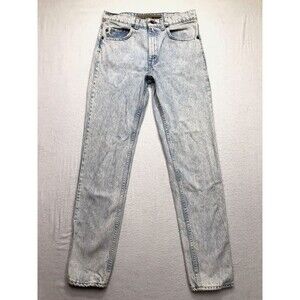 90s LEVIS Silvertab 512 Acid Wash Jean Men 33/34 (30x32 actual) USA Slim Taper